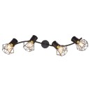 Globo 54017-4 přisazené stropní svítidlo Priska 4x40W | E27 - černá