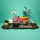 Philips WiZ 8720169071797 LED startovací sada Elpas Bollard | 4,8W integrovaný LED zdroj | 320 lm | 2700-5000K