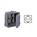 Trio 9962-11 zahradní zásuvky - typ schuko, kámen