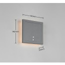 Trio TR23056242 LED venkovní nástěnné svítidlo FORTALEZA  | 2W integrovaný LED zdroj | 200lm | 3000K