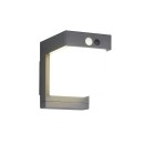 Trio TR23286132 LED solární venkovní nástěnné svítidlo COLOMBO  | 5,5W integrovaný LED zdroj | 650lm | 4000K