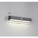 Trio TR23306102 LED solární venkovní nástěnné svítidlo SILVES  | 6W integrovaný LED zdroj | 700lm | 4000K