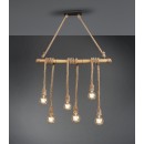 Trio R30130626 závěsné stropní svítidlo Wilma 6x10W | E27 | IP20 - hnědá