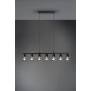 Trio R30187032 závěsné stropní svítidlo Vannes 7x40W | E27 - matná černá