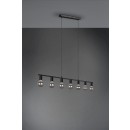 Trio R30187032 závěsné stropní svítidlo Vannes 7x40W | E27 - matná černá