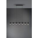 Trio R30187032 závěsné stropní svítidlo Vannes 7x40W | E27 - matná černá