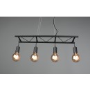 Trio R30644002 závěsné stropní svítidlo Ladder 4x10W | E27 - nastavitelná výška, dřevo, černá