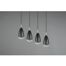 Trio R30694032 závěsné stropní svítidlo Farin 4x25W | E14 - černá