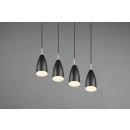 Trio R30694032 závěsné stropní svítidlo Farin 4x25W | E14 - černá