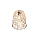 Trio R31141036 závěsné svítidlo Lovis 1x40W | E27 - nastavitelná výška, černá, přírodní