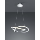 Trio R32051107 LED závěsné stropní svítidlo Course 1x27W | SMD | 2700lm | 3000K - 3 fázové stmívání, matný nikl