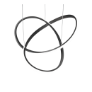 Trio R32051432 LED závěsné stropní svítidlo Course 1x27,5W | 3150lm | 4000K - stmívatelné, Dimmer Switch, černá