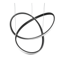 Trio R32051432 LED závěsné stropní svítidlo Course 1x27,5W | 3150lm | 4000K - stmívatelné, Dimmer Switch, černá