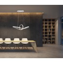 Trio R32751131 LED závěsné stropní svítidlo Sansa 1x28W | SMD | 3300lm | 4000K - 3 fázové stmívání, bílá