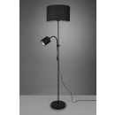 Trio R40192002 stojací svítidlo Owen 1x42W+10W | E27+E14 - ohebné rameno, oddělené vypínače, černá