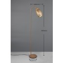 Trio TR41571065 stojací lampa BIDAR  E27