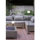 Trio R42096142 LED stojací svítidlo Domingo 1x2W | 150lm | 3000K | IP44 - provoz na dobíjecí baterii, dobíjení přes USB, 3 fázový stmívač na těle, antracit