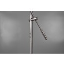 Trio R42321207 LED stojací svítidlo Haora 1x17W + 1x3,5W | 1760lm | 3000K | IP20 - 3 fázový stmívač na těle, oddělené vypínače na těle, nikl