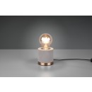 Trio R50691011 stolní svítidlo Judy 1x40W | E27 - kabelový spínač, bílá