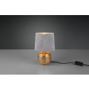 Trio R50821011 stolní svítidlo Sophia 1x40W | E14 | IP20 - kabelový spínač, zlatá se stříbrnou