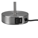 Trio R51051007 stolní svítidlo Jaro 1x25W | E27 - USB, tahový spínač, nikl, bílá