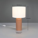 Trio R51811972 stolní lampička BLAIR | 10W E27 | s vypínačem