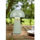 Trio R52176149 LED venkovní stolní svítidlo Lennon 1x2W | 180lm | 3000K | IP44 - 4 fázový dotykový stmívač, baterie, USB, pistáciová