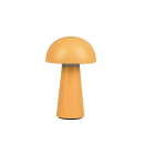 Trio R52176183 LED venkovní stolní svítidlo Lennon 1x2W | 180lm | 3000K | IP44 - 4 fázový dotykový stmívač, baterie, USB, oranžová