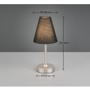 Trio R53621102 LED stolní lampička KENNY | 2W integrovaný LED zdroj | 140lm | 3000K | s vypínačem | stmívač