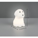 Trio TR53921101 LED stolní lampička WALDY | 1W integrovaný LED zdroj | 1x40lm | 3000K | s vypínačem | rgb - barevné | bílá