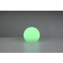 Trio R55326101 LED zahradní solární stolní svítidlo Melo 1x0.5W | 30lm | 3000K | IP67 | RGB- soumrakový senzor, paměťová funkce, vypínač na těle, dálkové ovládání, bílá