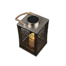 Trio R55346132 LED solární venkovní stolní svítidlo Santana 1x0,1W | IP44 - soumrakový senzor, černá