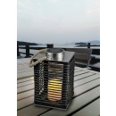 Trio R55346132 LED solární venkovní stolní svítidlo Santana 1x0,1W | IP44 - soumrakový senzor, černá