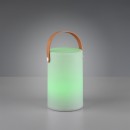 Trio R57080101 LED venkovní ​​stolní svítidlo Aruba 1x1W | 70lm | 3000K | IP44 | RGB - USB, dobíjecí, přenosné, bílá