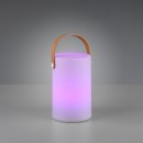 Trio R57080101 LED venkovní ​​stolní svítidlo Aruba 1x1W | 70lm | 3000K | IP44 | RGB - USB, dobíjecí, přenosné, bílá