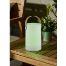 Trio R57080101 LED venkovní ​​stolní svítidlo Aruba 1x1W | 70lm | 3000K | IP44 | RGB - USB, dobíjecí, přenosné, bílá