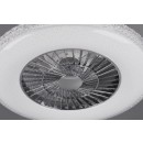 Trio R62412106 LED přisazený lustr s ventilátorem Harstad 1x40W | 3000lm | 3000-6500K - stmívatelné, s dálkovým ovladačem