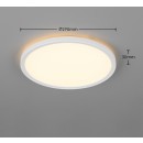 Trio TR63011101 LED přisazené stropní svítidlo JOKO  | 18W integrovaný LED zdroj | 1x2100lm | 2700-6500K | stmívač | dálkové ovládání | bílá