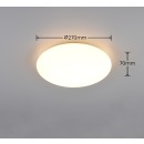 Trio TR63501101 LED přisazené stropní svítidlo VIORA | 9W integrovaný LED zdroj | 1x1100lm | 3000K | bílá