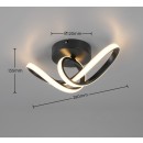 Trio R63541132 LED přisazené stropní svítidlo RUSA | 7W integrovaný LED zdroj | 900lm | 3000K