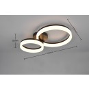 Trio R63601232 LED přisazené stropní svítidlo SCOPE | 22W integrovaný LED zdroj | 2800lm | 3000K