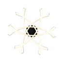 Trio TR63691132 LED přisazené stropní svítidlo POLLOCK | 33W integrovaný LED zdroj | 1x3800lm | 3000K | černá