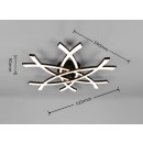 Trio TR63691132 LED přisazené stropní svítidlo POLLOCK | 33W integrovaný LED zdroj | 1x3800lm | 3000K | černá