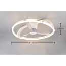 Trio R64262131 LED ventilátor s osvětlením STOCKHOLM | 37W integrovaný LED zdroj | 4300lm | 2700-6500K | s vypínačem | rgb - barevné | stmívač | dálkové ovládání | ventilátor