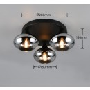 Trio TR66643054 přisazené stropní svítidlo DIVINA | 10W E14 | kouřová