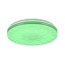 Trio R67131100 LED stropní svítidlo Tiger 1x22W | 2500lm | 2700-6000K | RGB - dálkové ovládání, noční režim, stmívatelné, třpytivý efekt, bílá