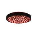 Trio R67161132 LED stropní svítidlo Chizu 1x22W | 2500lm | 2700-6000K | RGB - stmívatelné, noční režim, dálkové ovládání, černá