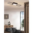 Trio R67172132 LED přisazené stropní sívitdlo Rigido 1x22W | 2800lm | 2700-6000K - dálkové ovládání, stmívatelné, paměťová funkce, černá