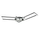 Trio R67183132 LED přisazené stropní svítidlo Twister 1x30W | 4500lm | 2700-6000K - dálkové ovládání, nastavitelné, stmívatelné, černá