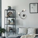 RABALUX 2094 Carly nástěnné svítidlo černá LED E27 2x15W